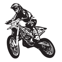 142092314 - Extreme motocross racer by motorcycle © Ana